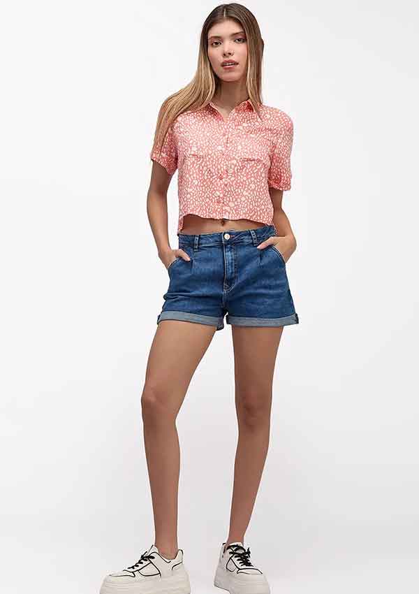 Newesma Melon Botanic Womens Blouse