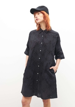 Embroided Shirt Dress