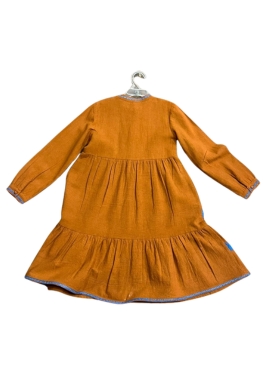 Embroidered Tiered Dress