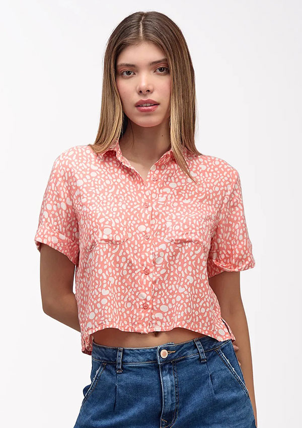 Newesma Melon Botanic Womens Blouse