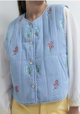 Sleeveless Stuffed Jacket