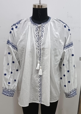 Embroidered Cotton Top