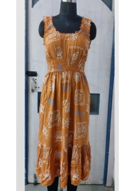 Rayon Sleeveless Dress